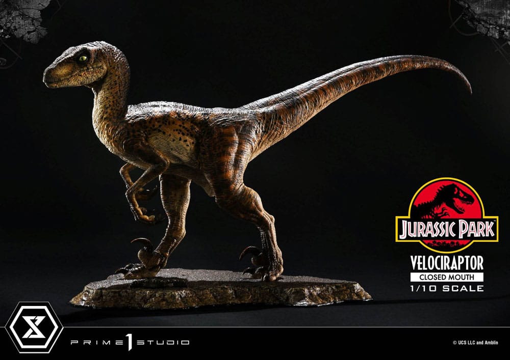Jurassic Park statuette Prime Collectibles 1/10 Velociraptor Closed Mouth 19 cm