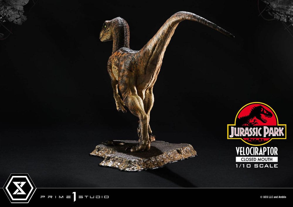 Jurassic Park statuette Prime Collectibles 1/10 Velociraptor Closed Mouth 19 cm