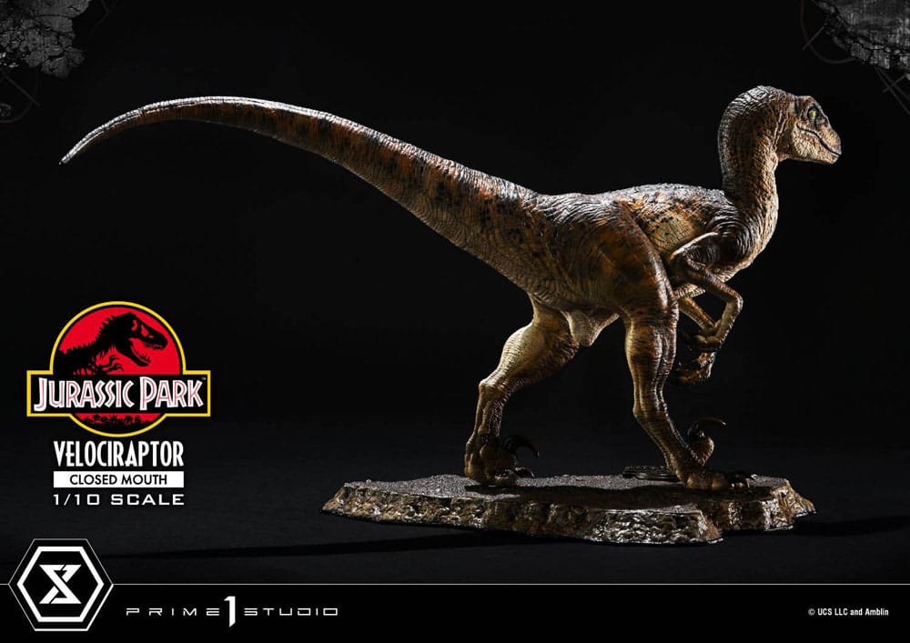 Jurassic Park statuette Prime Collectibles 1/10 Velociraptor Closed Mouth 19 cm
