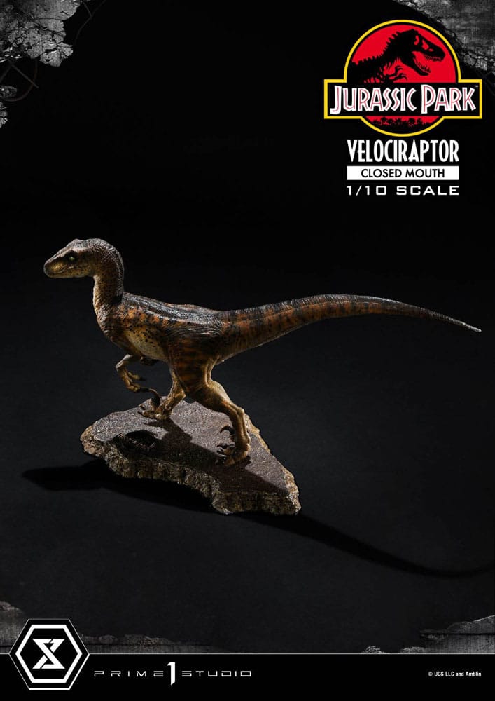 Jurassic Park statuette Prime Collectibles 1/10 Velociraptor Closed Mouth 19 cm
