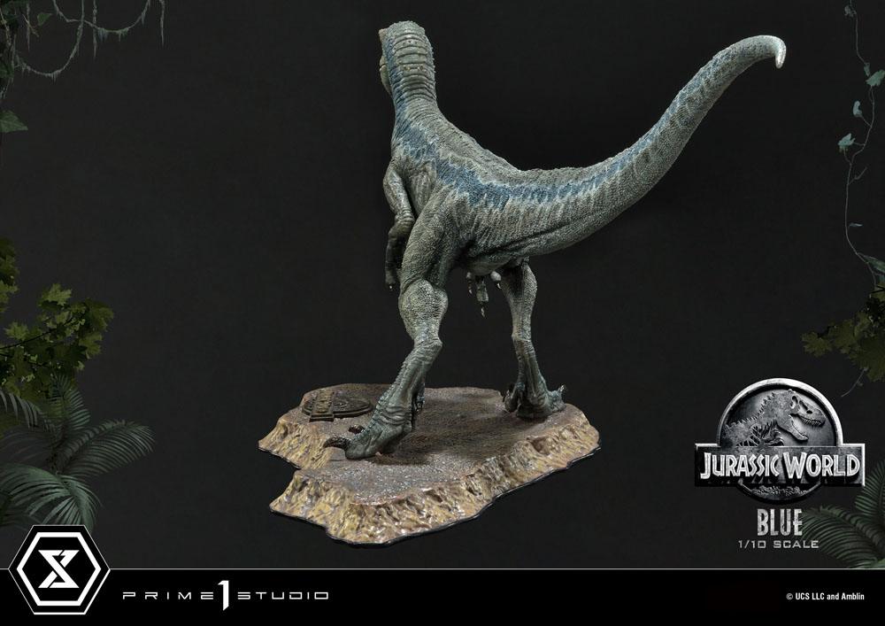 Jurassic World: Fallen Kingdom statuette Prime Collectibles 1/10 Blue (Open Mouth Version) 17 cm