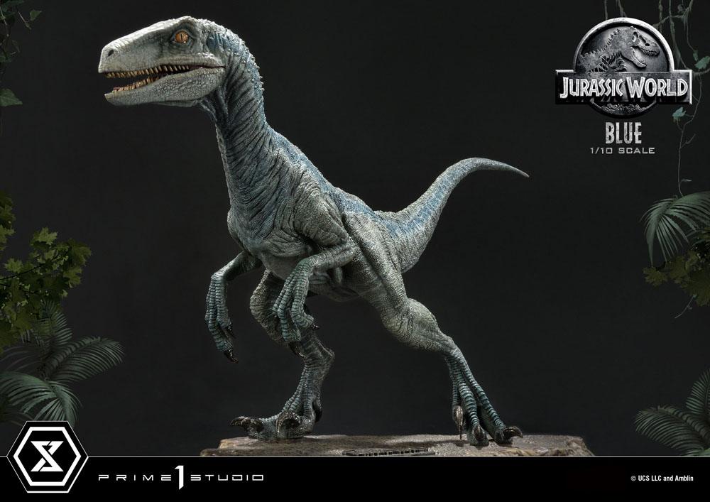 Jurassic World: Fallen Kingdom statuette Prime Collectibles 1/10 Blue (Open Mouth Version) 17 cm