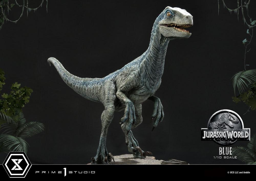 Jurassic World: Fallen Kingdom statuette Prime Collectibles 1/10 Blue (Open Mouth Version) 17 cm