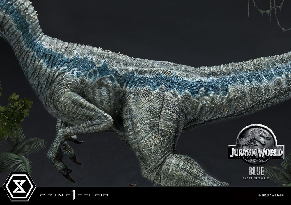 Jurassic World: Fallen Kingdom statuette Prime Collectibles 1/10 Blue (Open Mouth Version) 17 cm