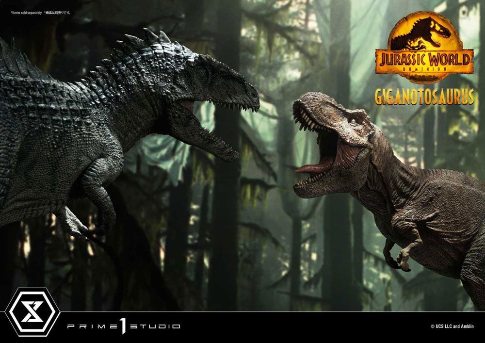 Jurassic World : Le Monde d'après statuette Prime Collectibles 1/38 Giganotosaurus Toy Version 22 cm