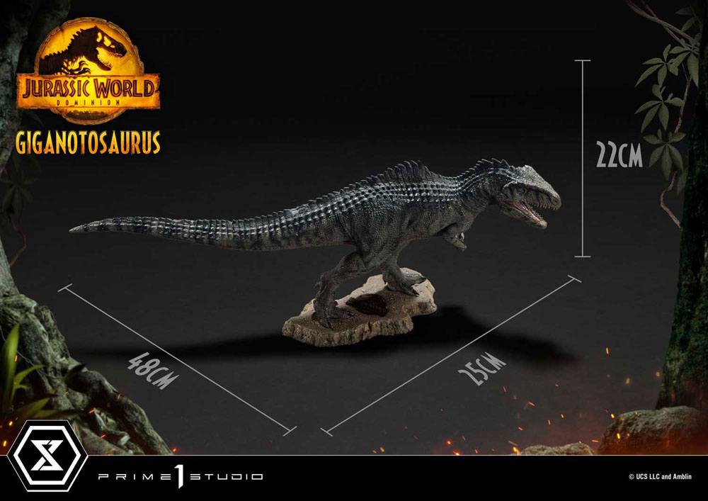 Jurassic World : Le Monde d'après statuette Prime Collectibles 1/38 Giganotosaurus Toy Version 22 cm