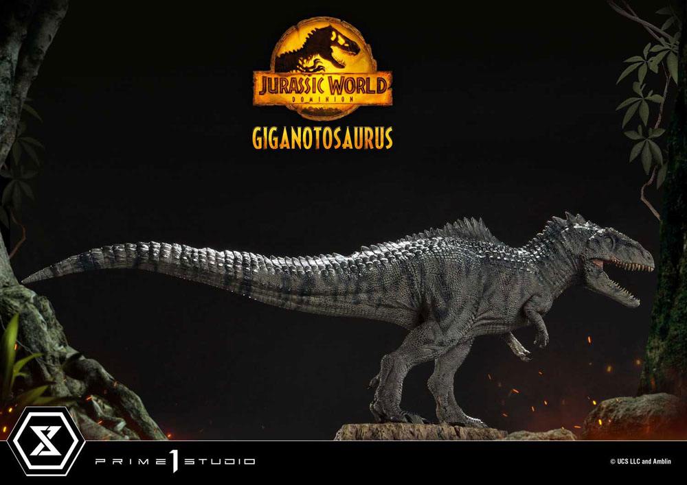 Jurassic World : Le Monde d'après statuette Prime Collectibles 1/38 Giganotosaurus Toy Version 22 cm