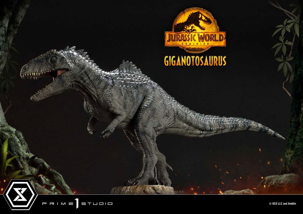 Jurassic World : Le Monde d'après statuette Prime Collectibles 1/38 Giganotosaurus Toy Version 22 cm