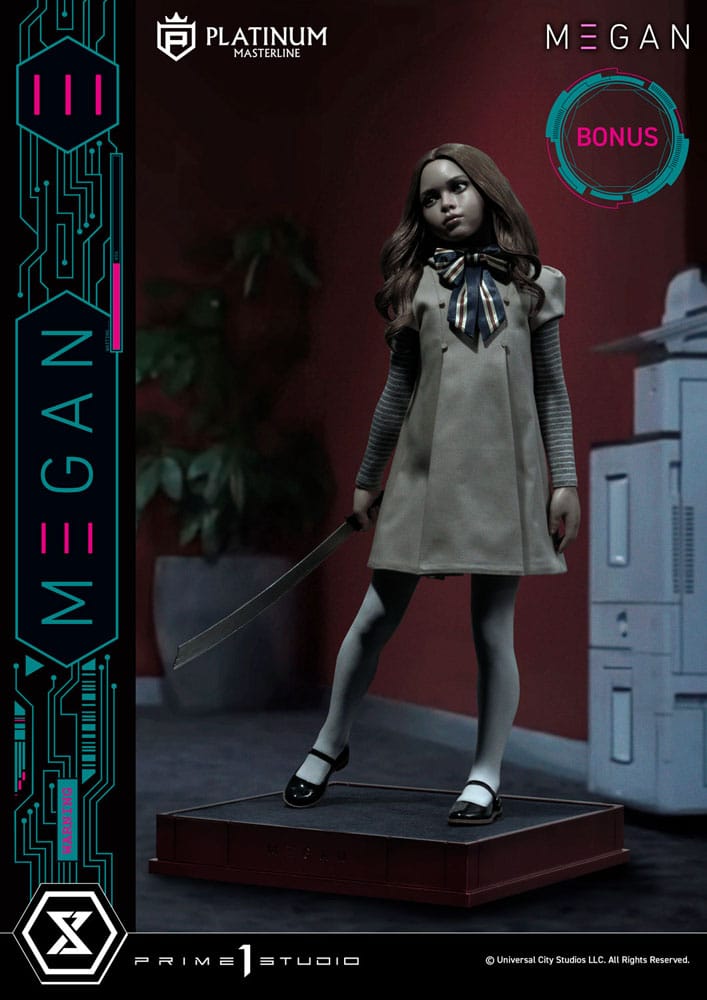 M3gan statuette Platimum Masterline Series 1/3 M3Gan Bonus Version 50 cm