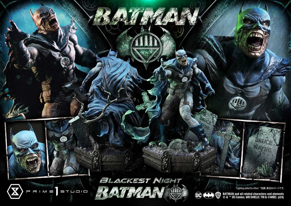 Batman statuette Premium Masterline Series Batman Blackest Night Version 45 cm
