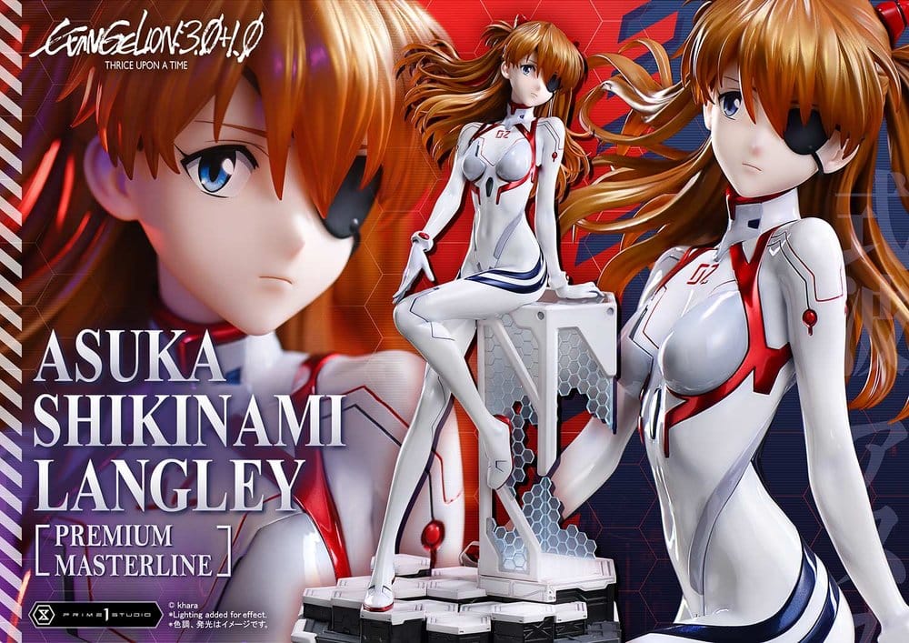 Evangelion: 3.0 + 1.0 Thrice Upon A Time statuette Premium Masterline Series 1/4 Asuka Shikinami Langley Bonus Ver. 46 cm