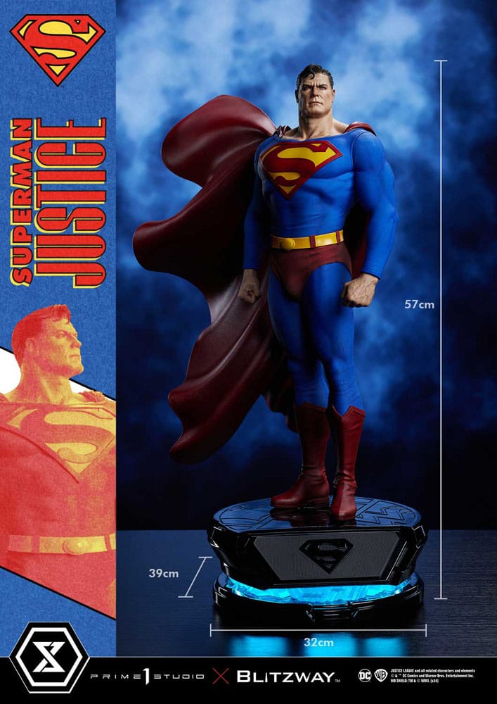 DC Comics statuette Premium Masterline Series 1/4 Superman Justice Comics 57 cm