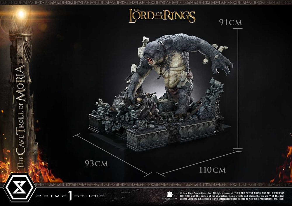 Le Seigneur des anneaux statuette Premium Masterline Series 1/6 Cave Troll of Moria 91 cm