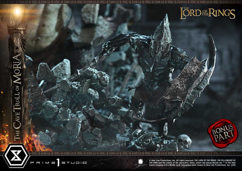 Le Seigneur des anneaux statuette Premium Masterline Series 1/6 Cave Troll of Moria Bonus Version 91 cm