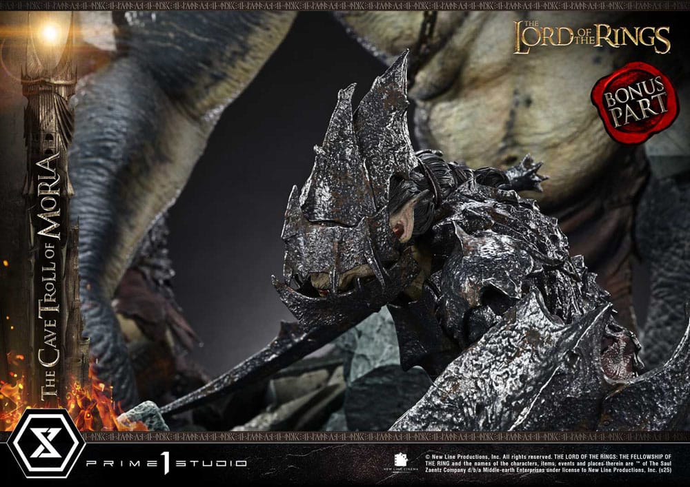 Le Seigneur des anneaux statuette Premium Masterline Series 1/6 Cave Troll of Moria Bonus Version 91 cm