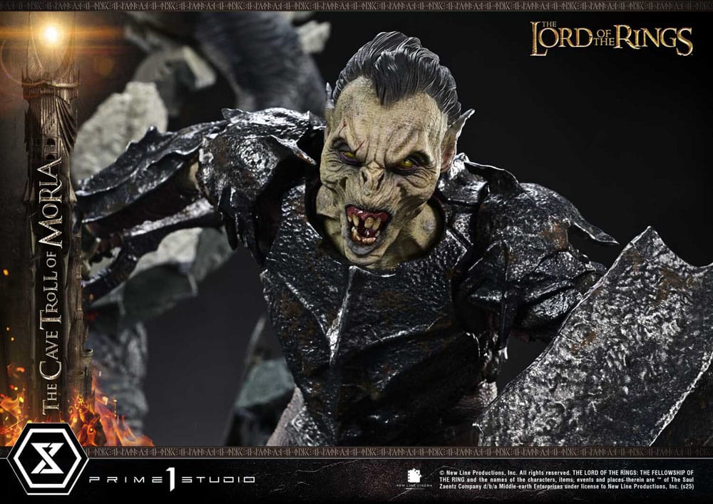 Le Seigneur des anneaux statuette Premium Masterline Series 1/6 Cave Troll of Moria Bonus Version 91 cm