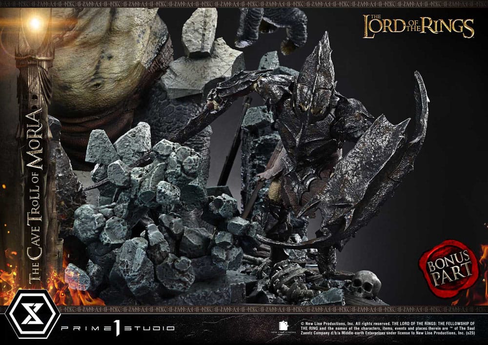 Le Seigneur des anneaux statuette Premium Masterline Series 1/6 Cave Troll of Moria Bonus Version 91 cm