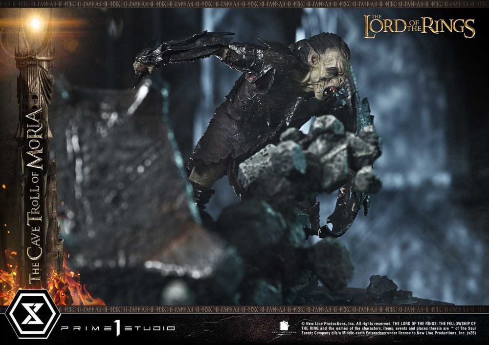 Le Seigneur des anneaux statuette Premium Masterline Series 1/6 Cave Troll of Moria Bonus Version 91 cm