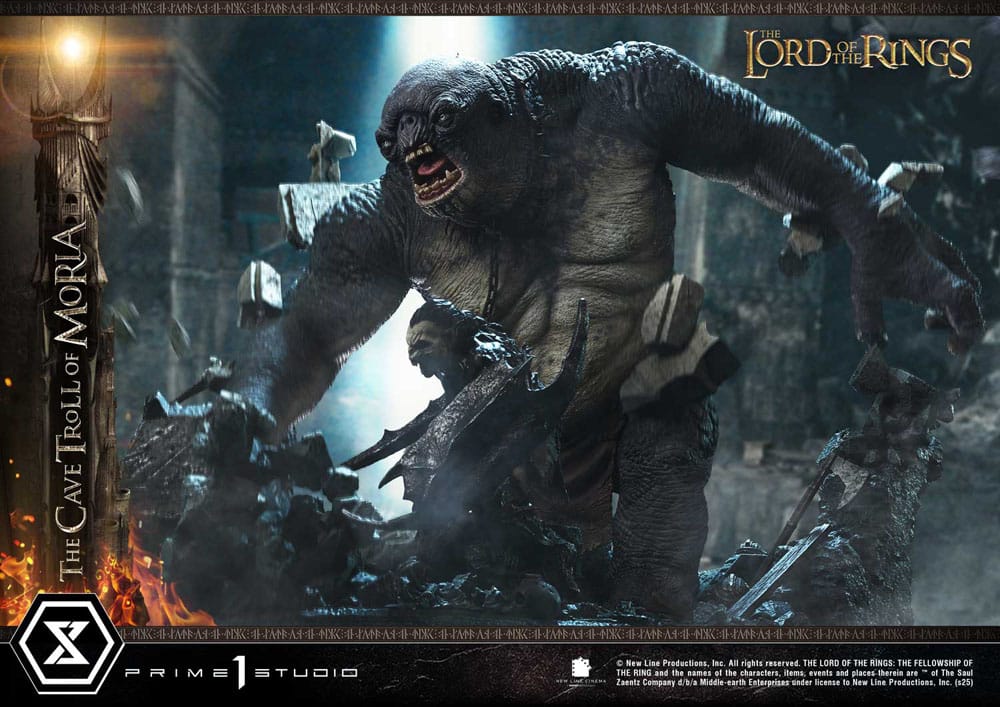 Le Seigneur des anneaux statuette Premium Masterline Series 1/6 Cave Troll of Moria Bonus Version 91 cm