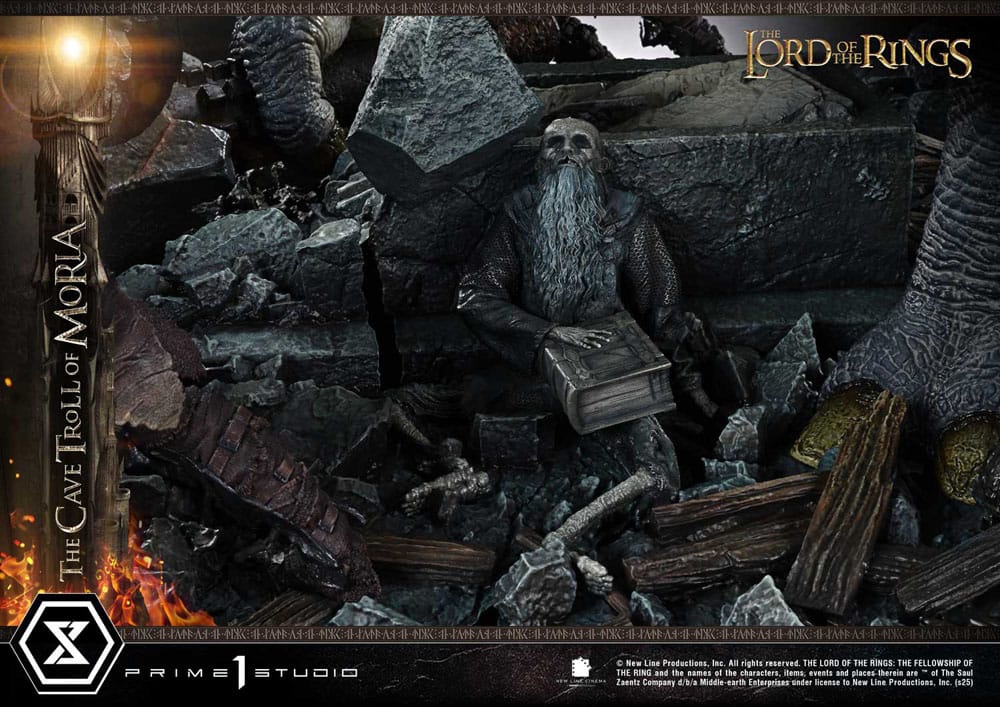 Le Seigneur des anneaux statuette Premium Masterline Series 1/6 Cave Troll of Moria Bonus Version 91 cm