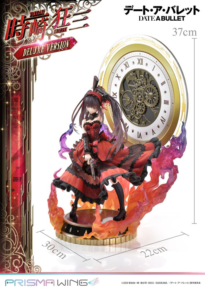 Date A Live Fragment: Date A Bullet statuette PVC 1/7 Prisma Wing Kurumi Tokisaki Deluxe Version 37 cm