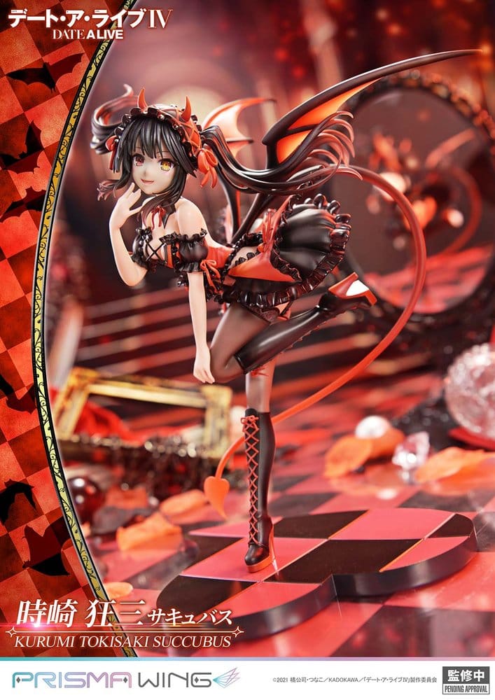 Date A Live Dead statuette PVC 1/7 Prisma Wing Kurumi Tokisaki succubus 25 cm