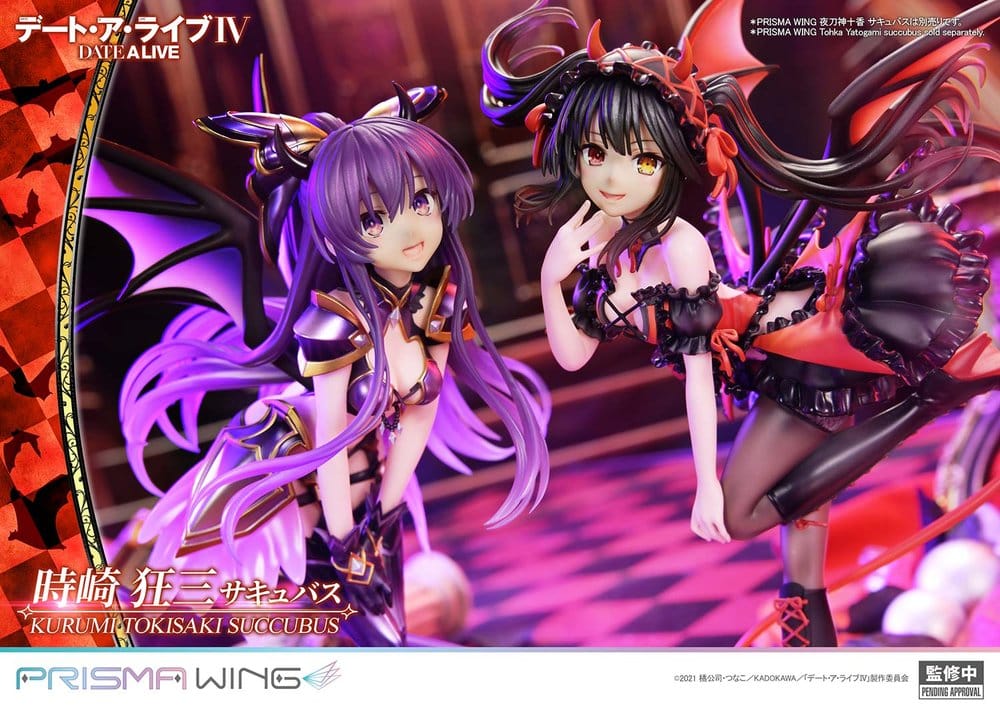 Date A Live Dead statuette PVC 1/7 Prisma Wing Kurumi Tokisaki succubus 25 cm