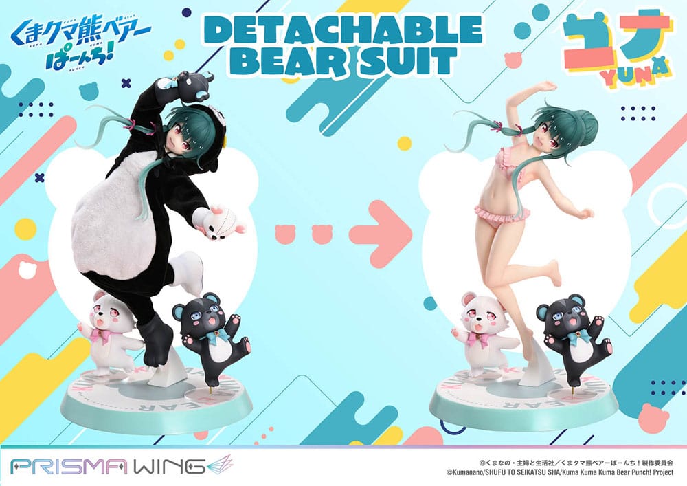 Kuma Kuma Kuma Bear Punch! statuette PVC 1/7 Prisma Wing Yuna 28 cm