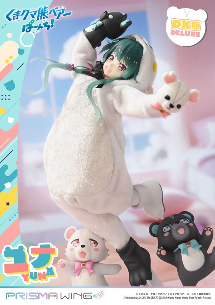 Kuma Kuma Kuma Bear Punch! statuette PVC 1/7 Prisma Wing Yuna Deluxe Version 28 cm