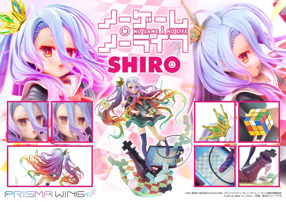No Game No Life statuette PVC 1/7 Prisma Wing Shiro 27 cm
