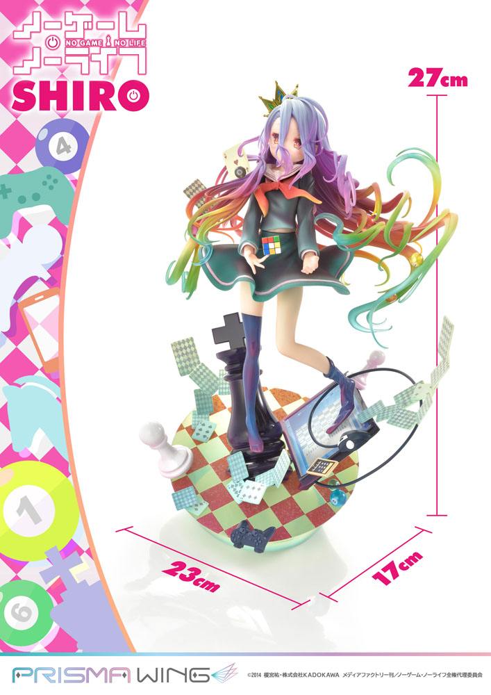 No Game No Life statuette PVC 1/7 Prisma Wing Shiro 27 cm