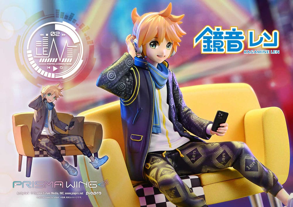 Vocaloid statuette PVC 1/7 Prisma Wing Piapro Characters Kagamine Len (Art by lack) 18 cm