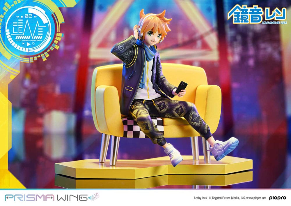 Vocaloid statuette PVC 1/7 Prisma Wing Piapro Characters Kagamine Len (Art by lack) 18 cm