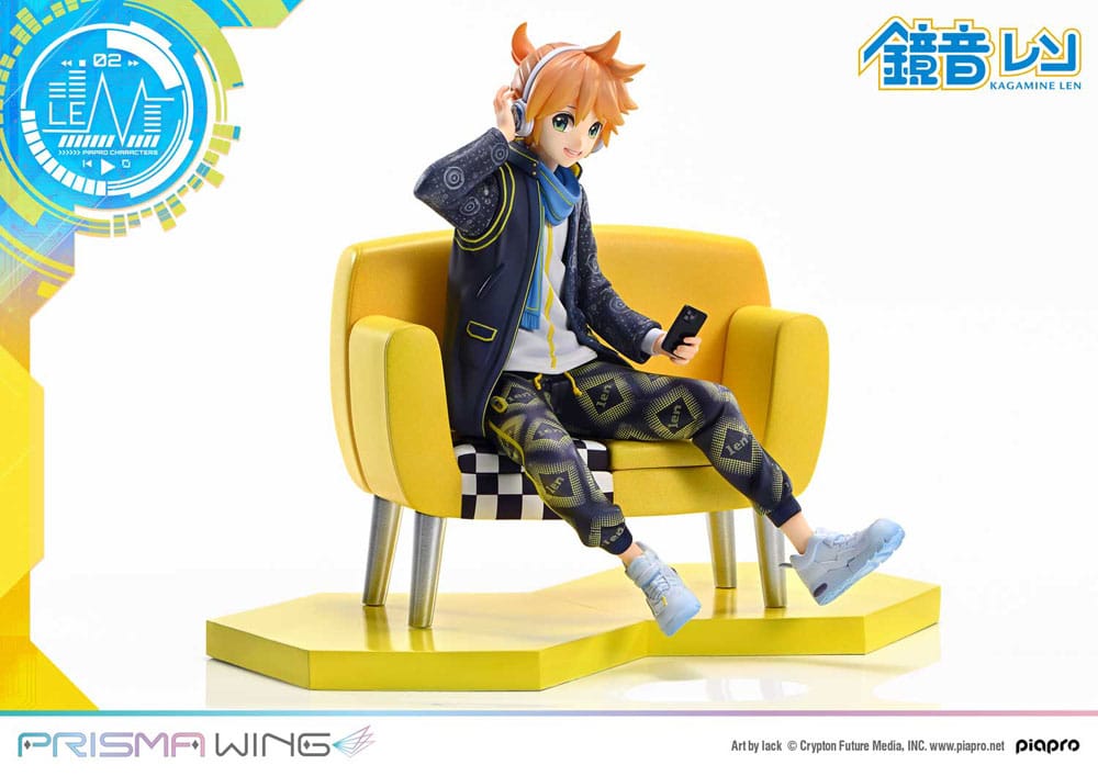 Vocaloid statuette PVC 1/7 Prisma Wing Piapro Characters Kagamine Len (Art by lack) 18 cm
