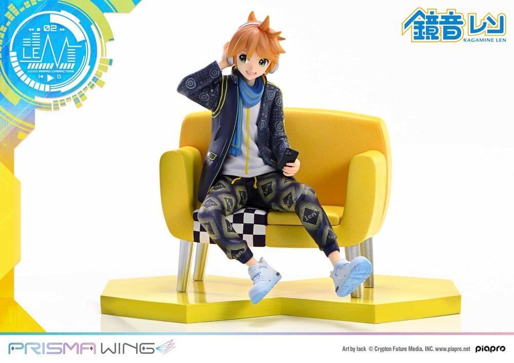 Vocaloid statuette PVC 1/7 Prisma Wing Piapro Characters Kagamine Len (Art by lack) 18 cm