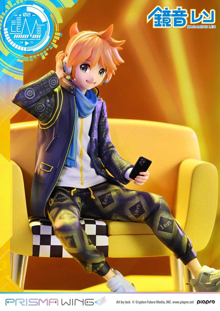 Vocaloid statuette PVC 1/7 Prisma Wing Piapro Characters Kagamine Len (Art by lack) 18 cm