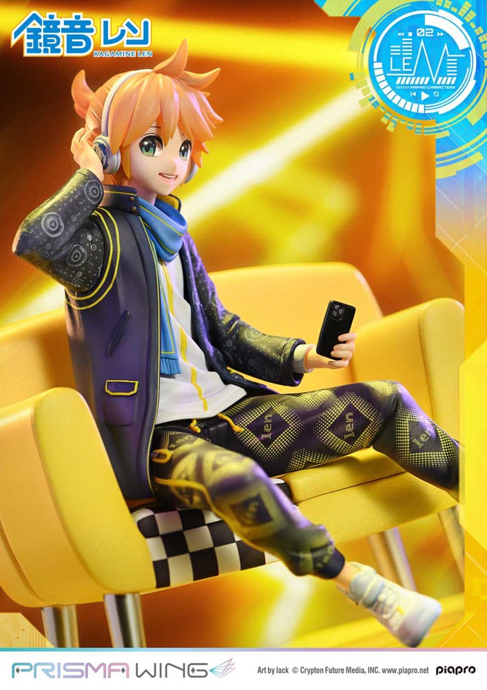 Vocaloid statuette PVC 1/7 Prisma Wing Piapro Characters Kagamine Len (Art by lack) 18 cm
