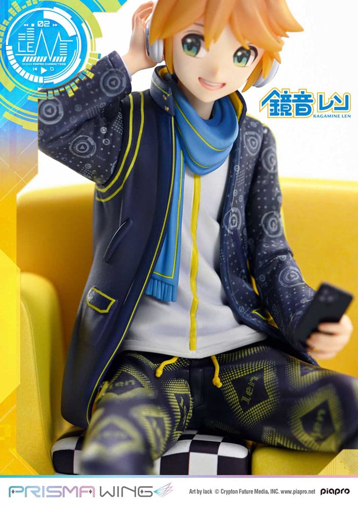 Vocaloid statuette PVC 1/7 Prisma Wing Piapro Characters Kagamine Len (Art by lack) 18 cm