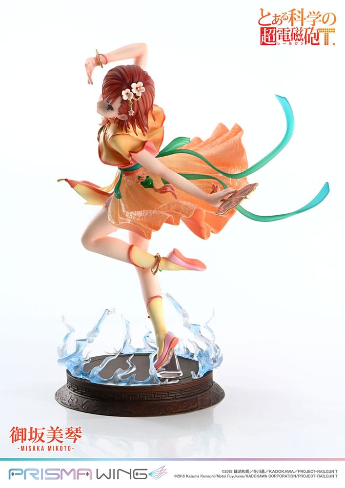 To Aru Kagaku no Railgun statuette PVC 1/7 Prisma Wing Misaka Mikoto 22 cm