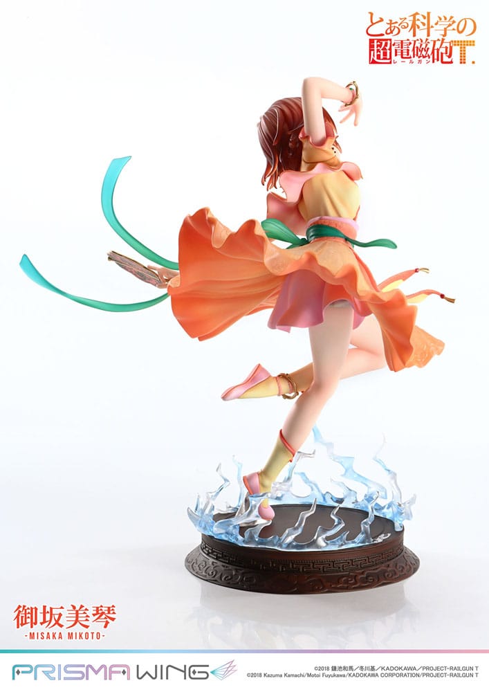 To Aru Kagaku no Railgun statuette PVC 1/7 Prisma Wing Misaka Mikoto 22 cm