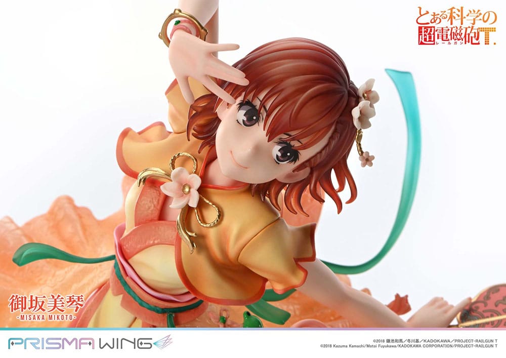 To Aru Kagaku no Railgun statuette PVC 1/7 Prisma Wing Misaka Mikoto 22 cm