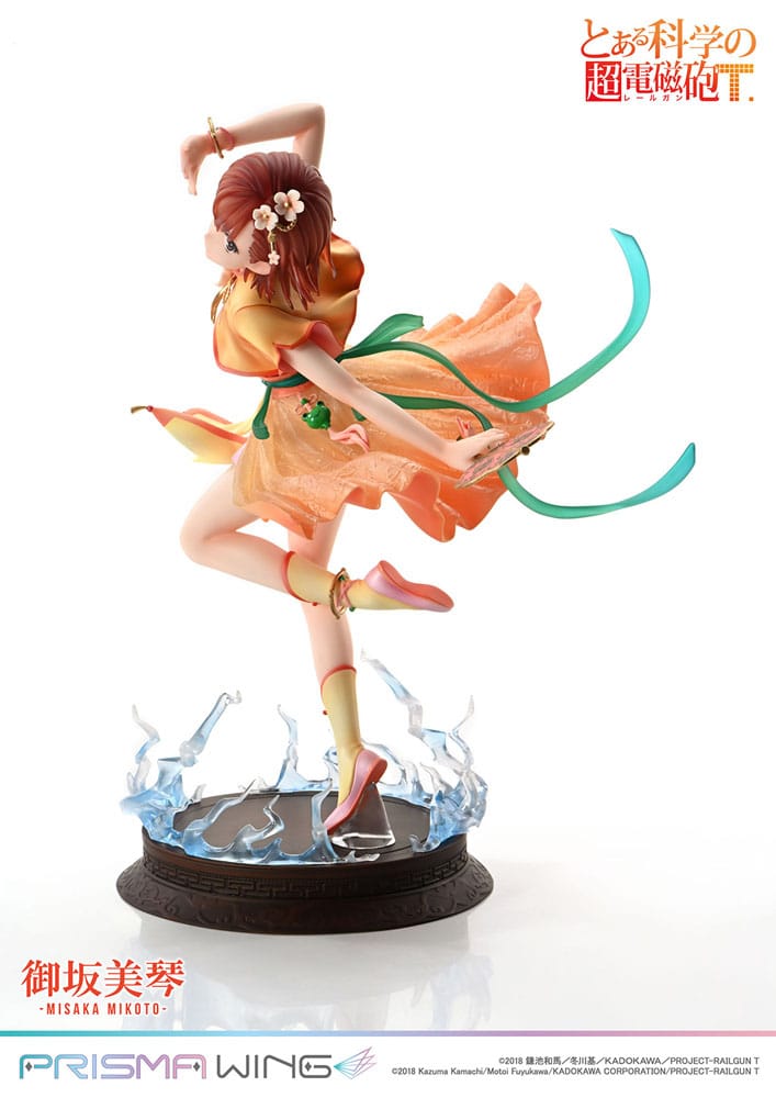 To Aru Kagaku no Railgun statuette PVC 1/7 Prisma Wing Misaka Mikoto 22 cm