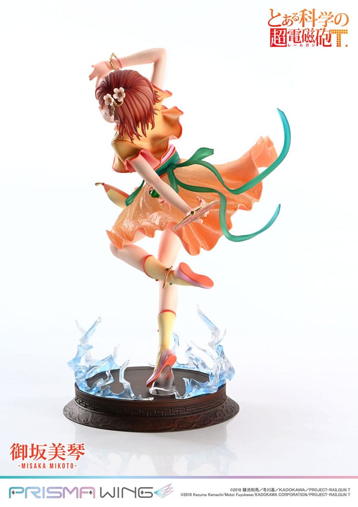 To Aru Kagaku no Railgun statuette PVC 1/7 Prisma Wing Misaka Mikoto 22 cm