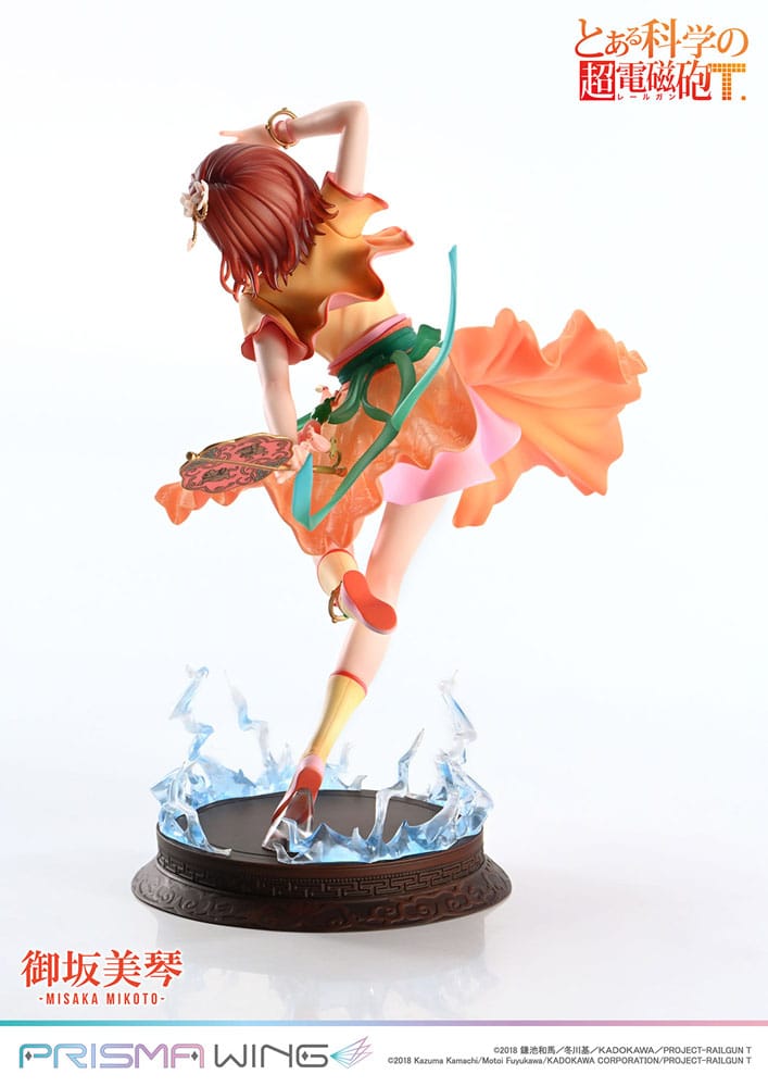 To Aru Kagaku no Railgun statuette PVC 1/7 Prisma Wing Misaka Mikoto 22 cm