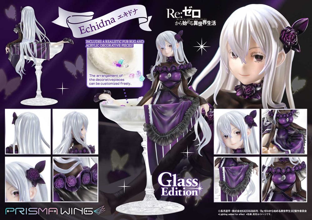 Re:ZERO Starting Life in Another World statuette PVC 1/7 Prisma Wing Echidna Glass Edition 24 cm