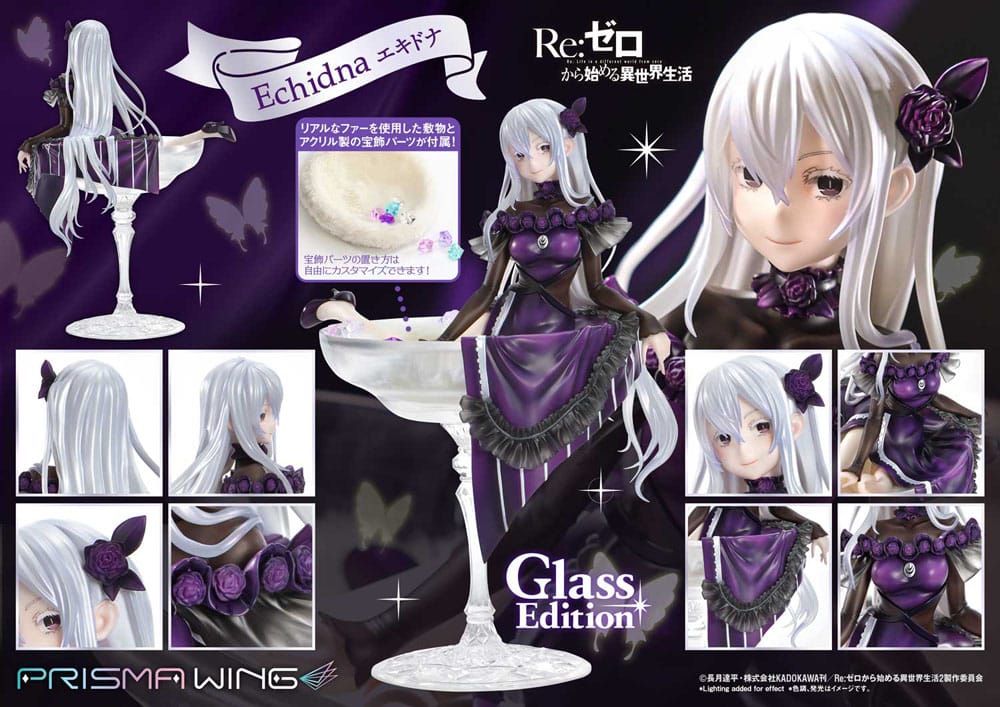 Re:ZERO Starting Life in Another World statuette PVC 1/7 Prisma Wing Echidna Glass Edition 24 cm