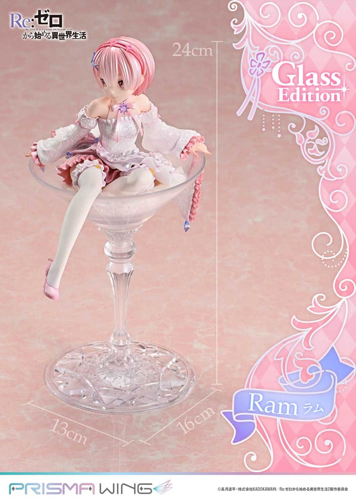 Re:ZERO Starting Life in Another World statuette PVC 1/7 Prisma Wing Ram Glass Edition 24 cm
