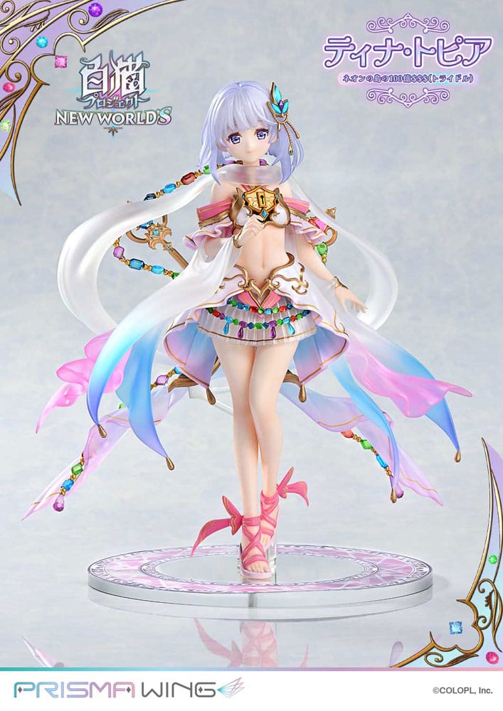 White Cat Project statuette PVC 1/7 Prisma Wing Tina Topia (The 10 Billion Tridollars of Neon Island) 22 cm
