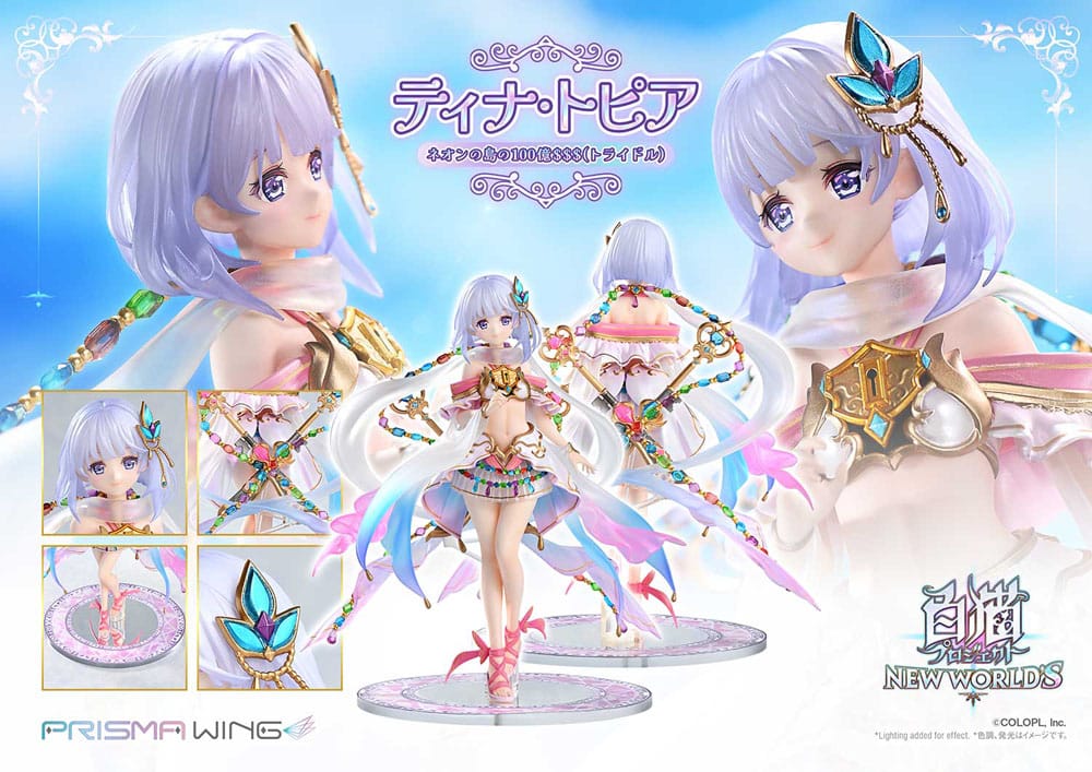 White Cat Project statuette PVC 1/7 Prisma Wing Tina Topia (The 10 Billion Tridollars of Neon Island) 22 cm