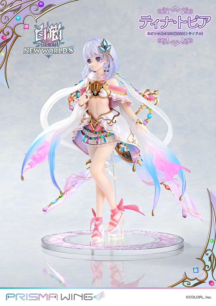 White Cat Project statuette PVC 1/7 Prisma Wing Tina Topia (The 10 Billion Tridollars of Neon Island) 22 cm